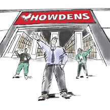 Staff outside Howdens depot