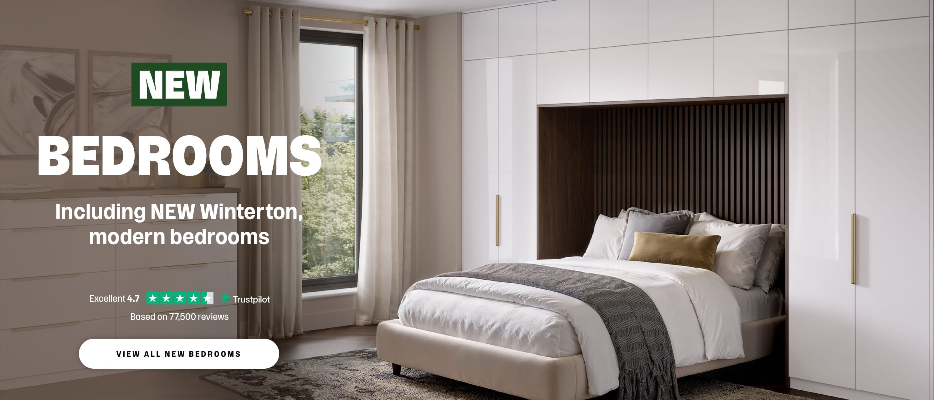 New bedrooms, including Winterton modern bedrooms. View all new bedrooms. 