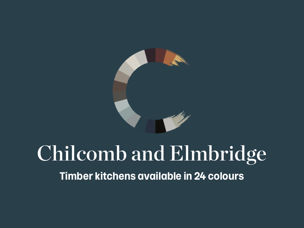 Chilcomb and Elmbridge timber kitchens available in 24 colours