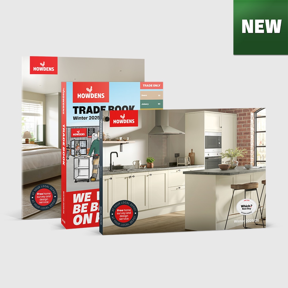 New bedrooms, kitchens and trade book brochures cover with new icon