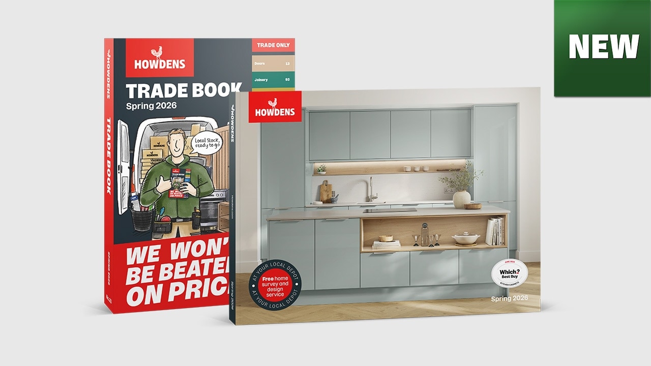 New bedrooms, kitchens and trade book brochures cover with new icon