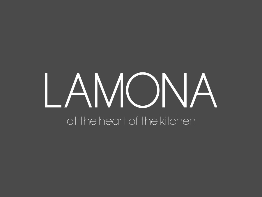 Lamona logo 2021 on grey background