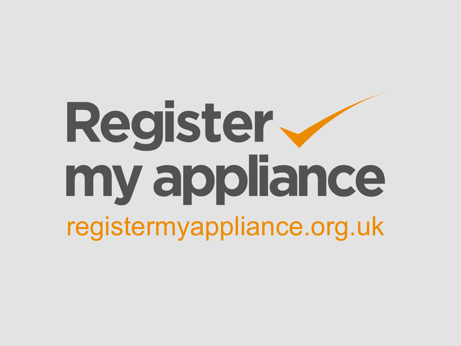 Register my appliance - registermyappliance.org.uk