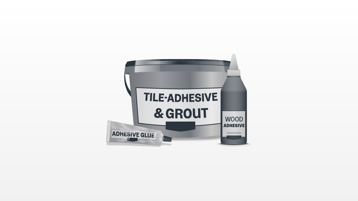Illustration of adhesive products