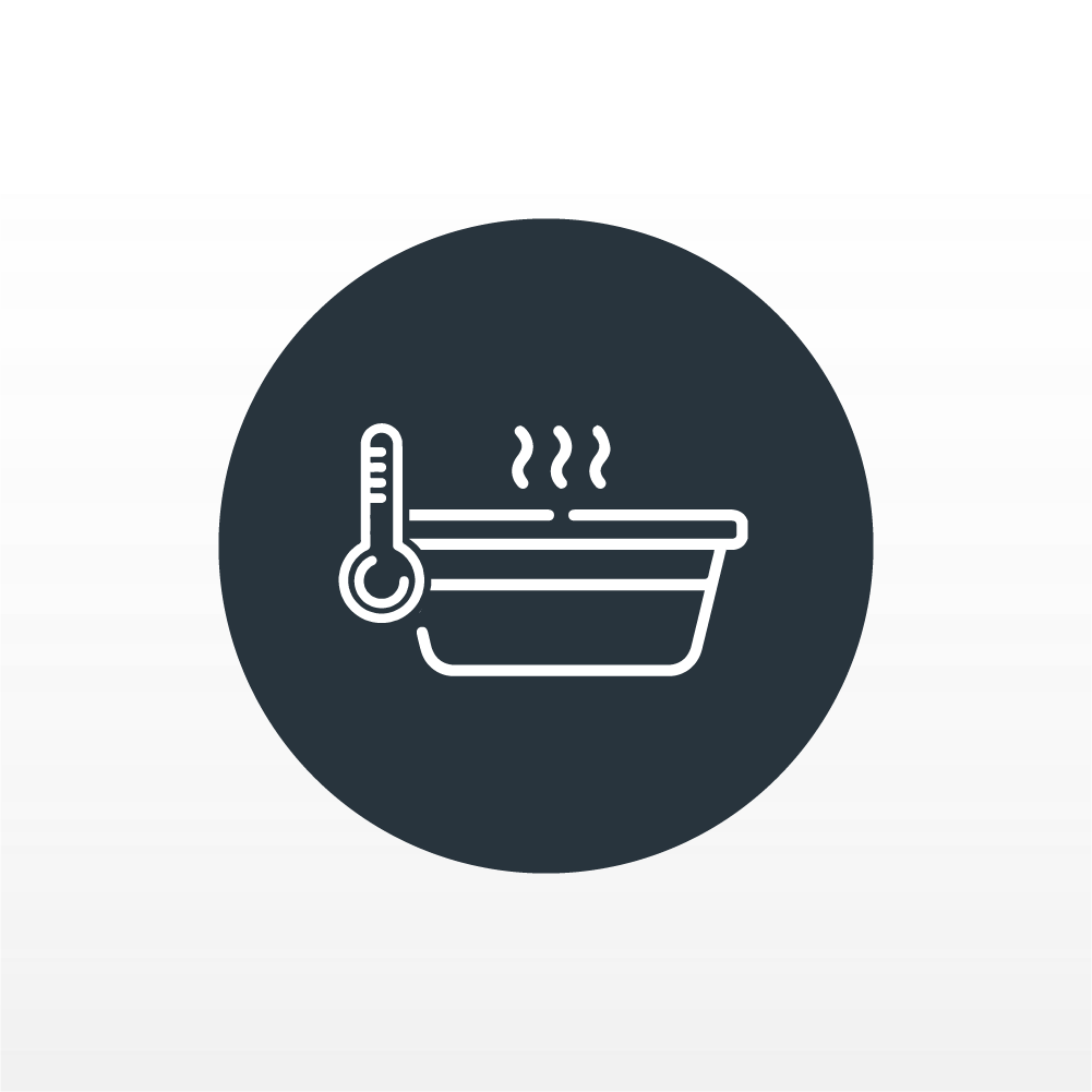 A keep warm icon for warming drawers