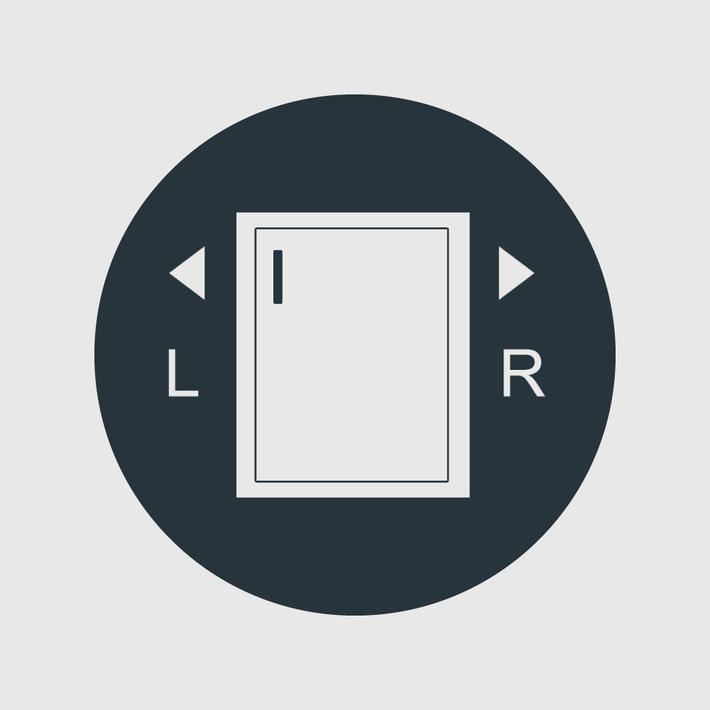 Reversible door icon