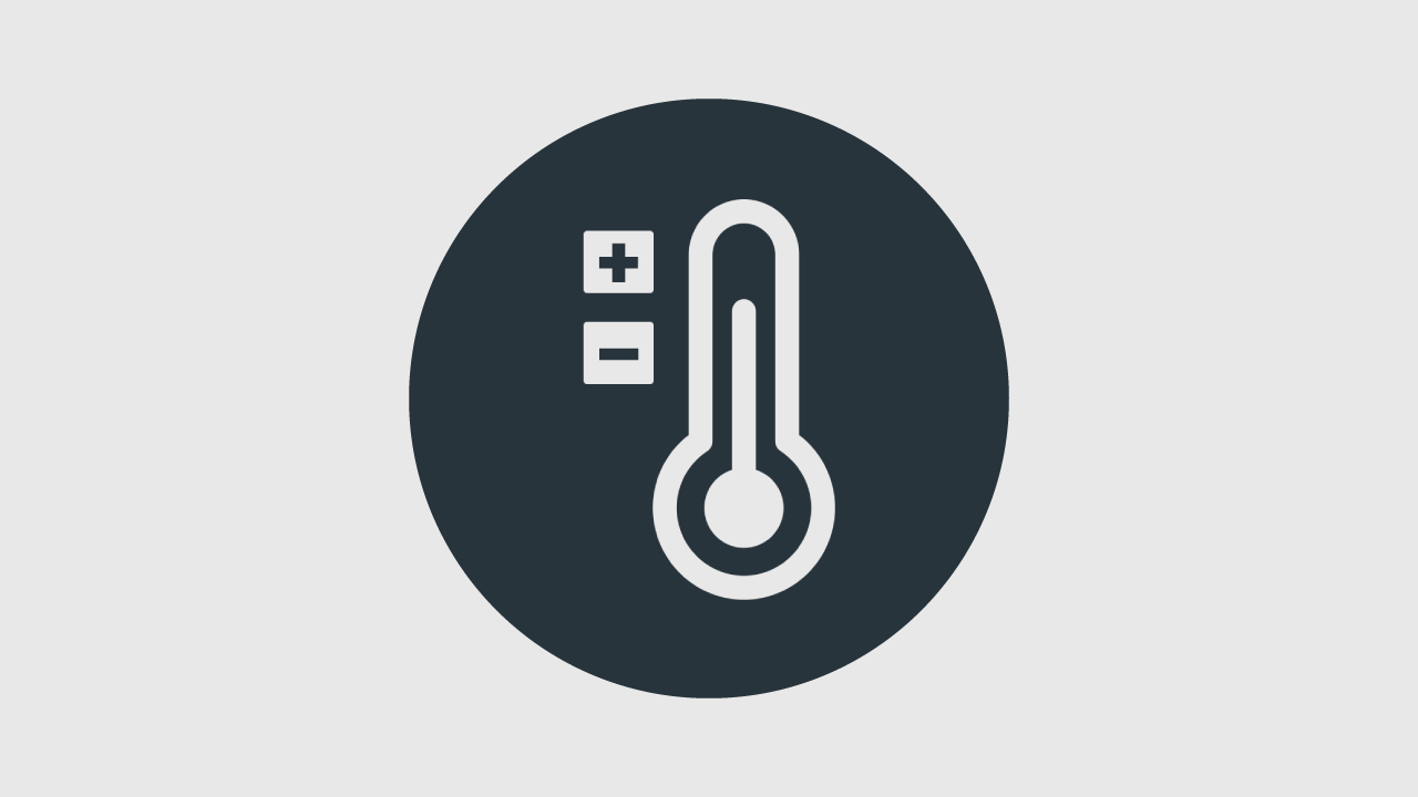 Adjustable temperature icon