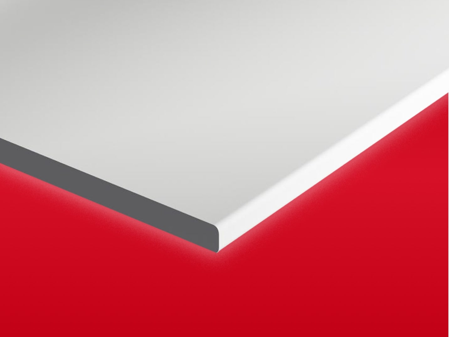 White laminate worktop