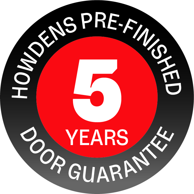 Howdens pre-finished doors 5 year guarantee