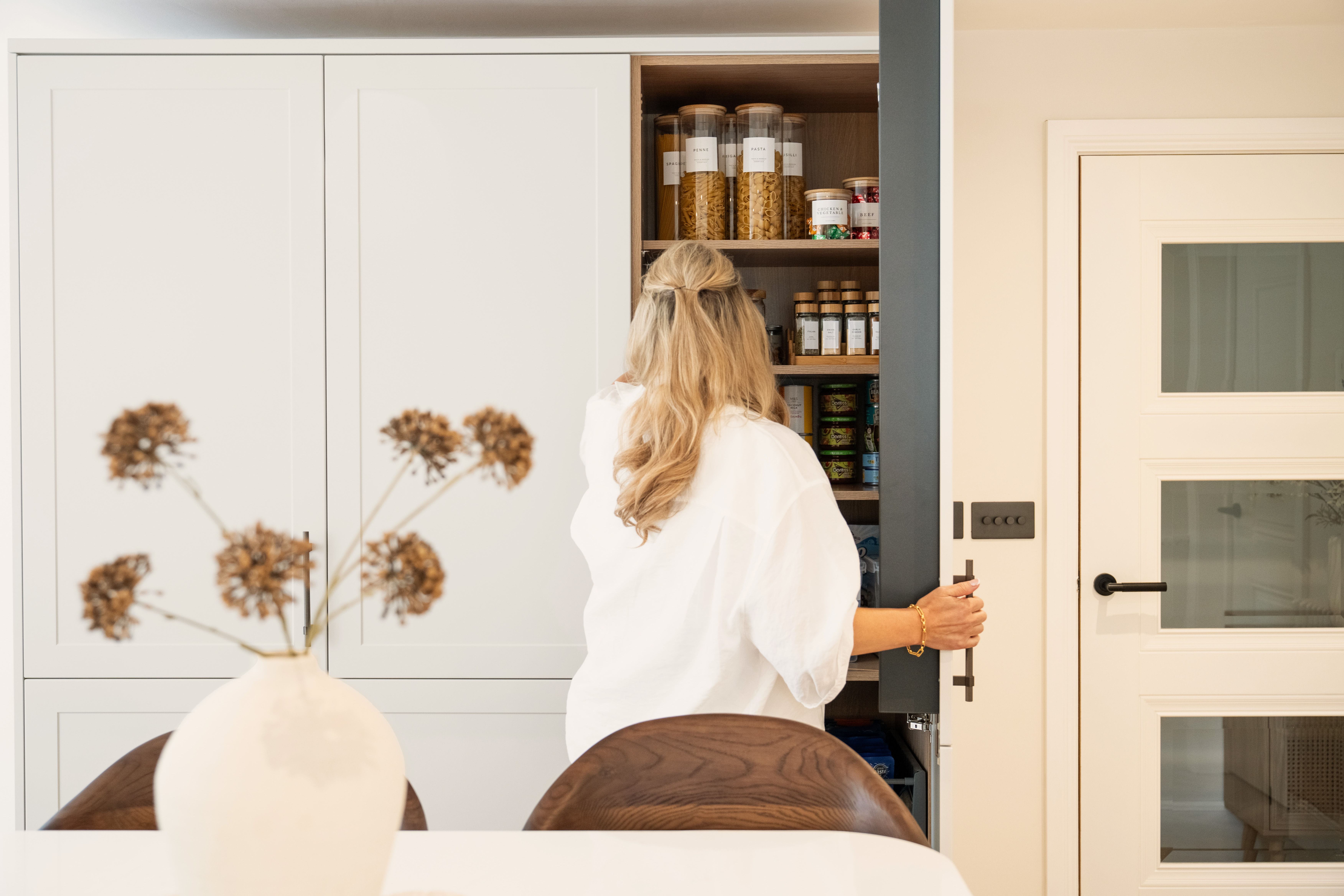 Cheryl with her tradesmen