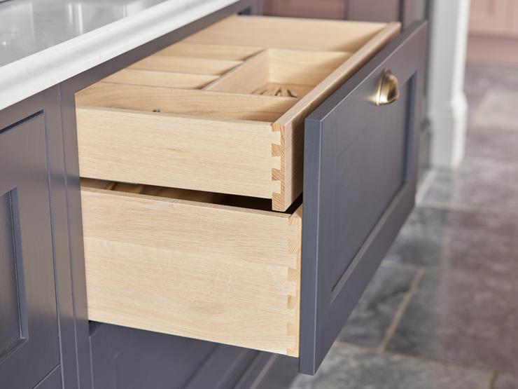 Solid timber internal drawers