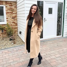 Georgia infront of house