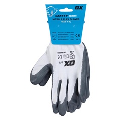 OX Non Disposable Grey Large Secure Handling Glove