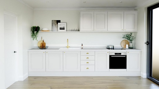 Chelford White EKES Single Wall Main Set Shot.