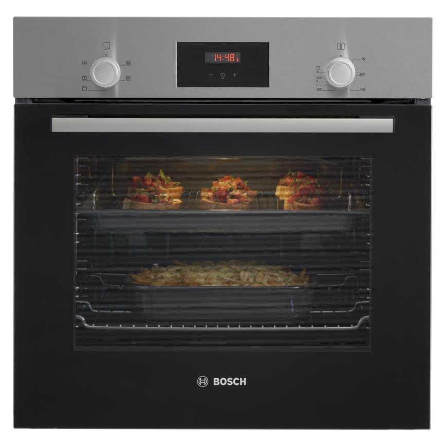 Bosch HHF113BR0B Built In Electric 60cm Stainless Steel Single Oven