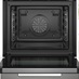 Bosch Black Single Electric Oven Series 8 Open Front View