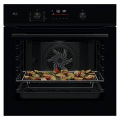 AEG Series 6000 NBS6P521AB Built In Black Single Multifunction Oven