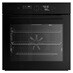 Lamona LAM3653 Built In Black Single Multifunction Oven Front View Door Closed