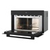 Lamona Drop Down Door Black Microwave Side Open On