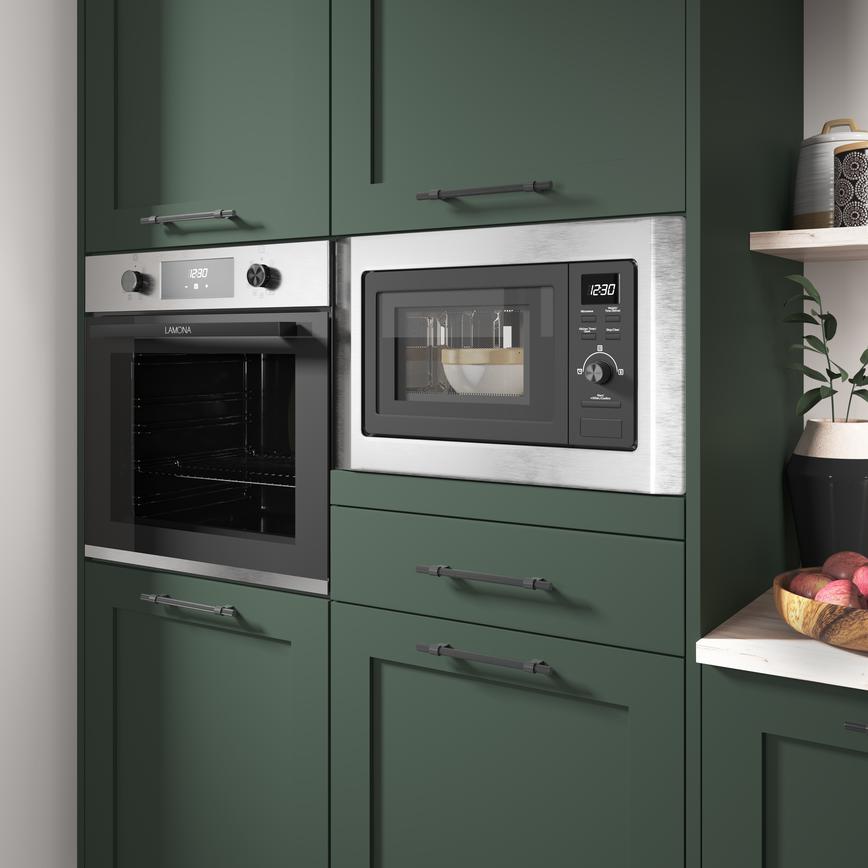 Lamona LAM7200 Wall Mounted 38cm Stainless Steel Microwave