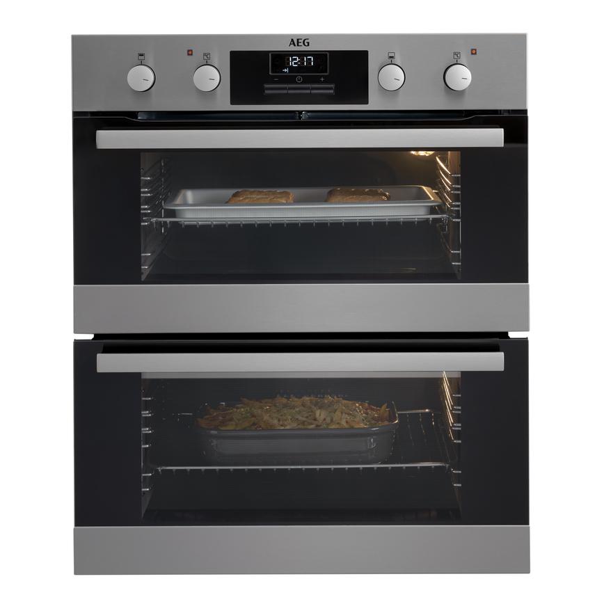 AEG DUB331110M Built Under Electric 60cm Stainless Steel Double Oven
