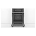 Bosch Serie 4 MBS533BS0B Stainless Steel Built In Double Multifunction Oven Doors Open