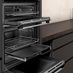 Neff N50 U2ACM7HH0B Stainless Steel Built In Double Fan Oven Door Open