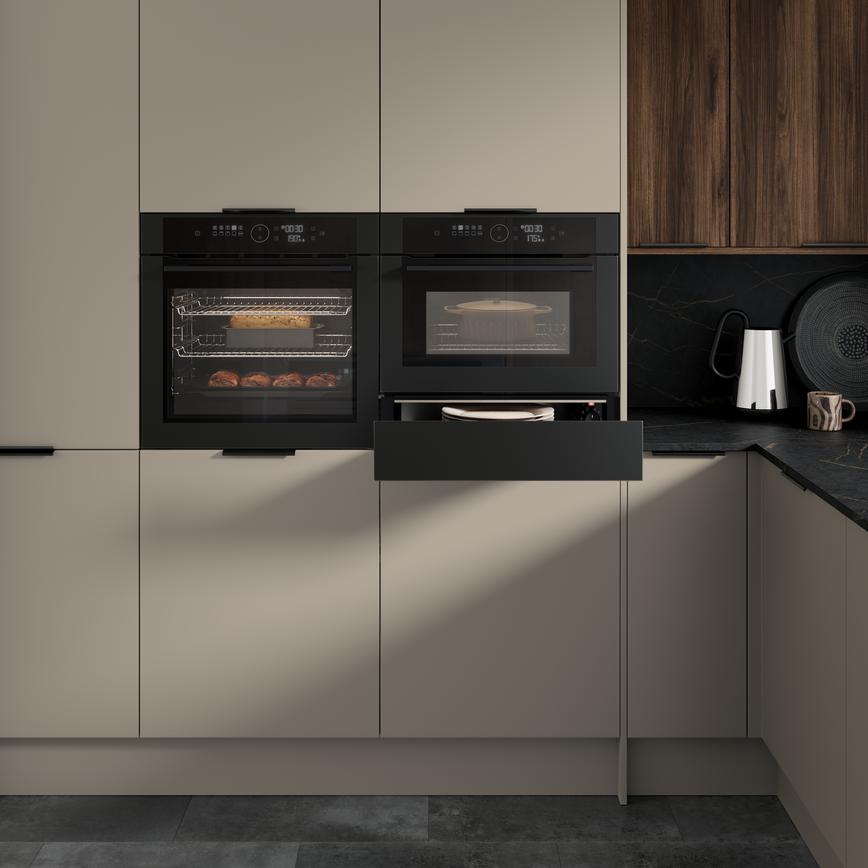 Lamona Matt Black Warming Drawer