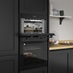 Lamona Drop Down Door Black Glass Microwave Door Open