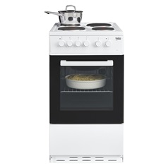 Beko KS530W Freestanding Electric Conventional 50cm White Single Cavity Cooker