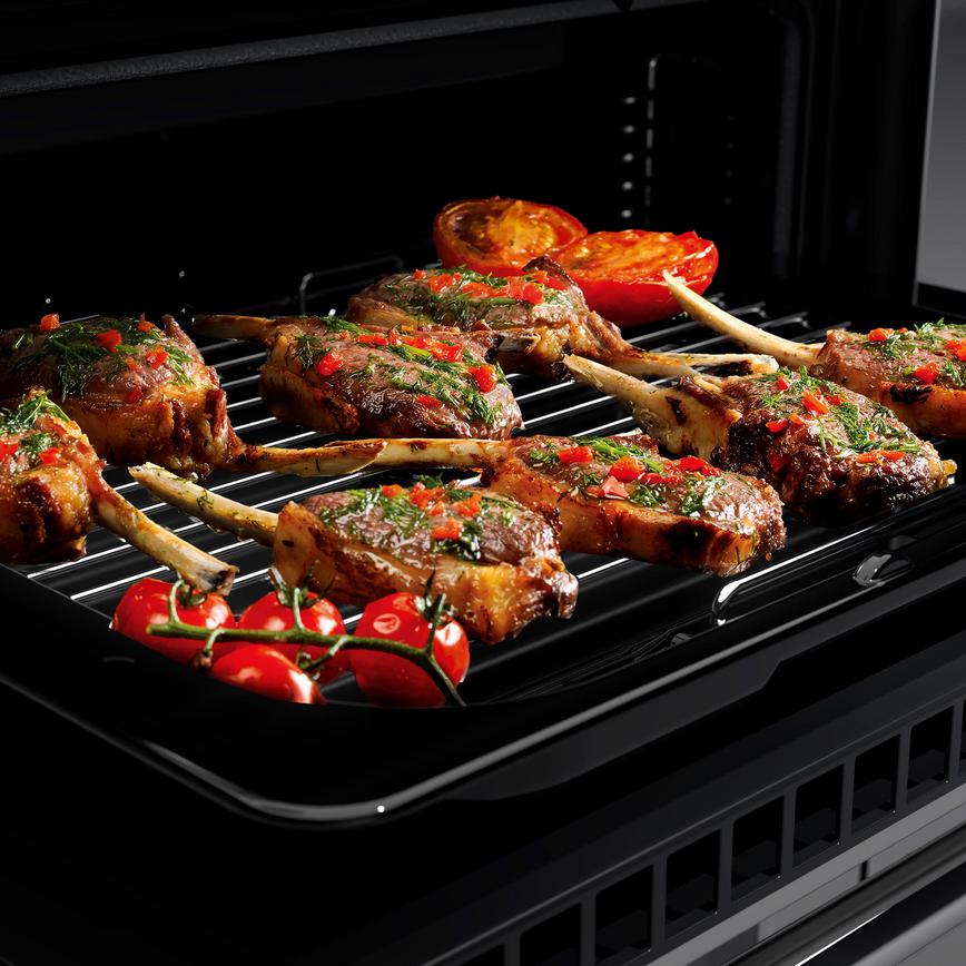 Rangemaster Infusion INF90EISTST/CM1 Freestanding Electric Fan 90cm Stainless Steel Range Cooker With Food