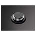 AEG HHKB64420NB 60cm Black Gas Hob Single Hob Close Up Gas Off