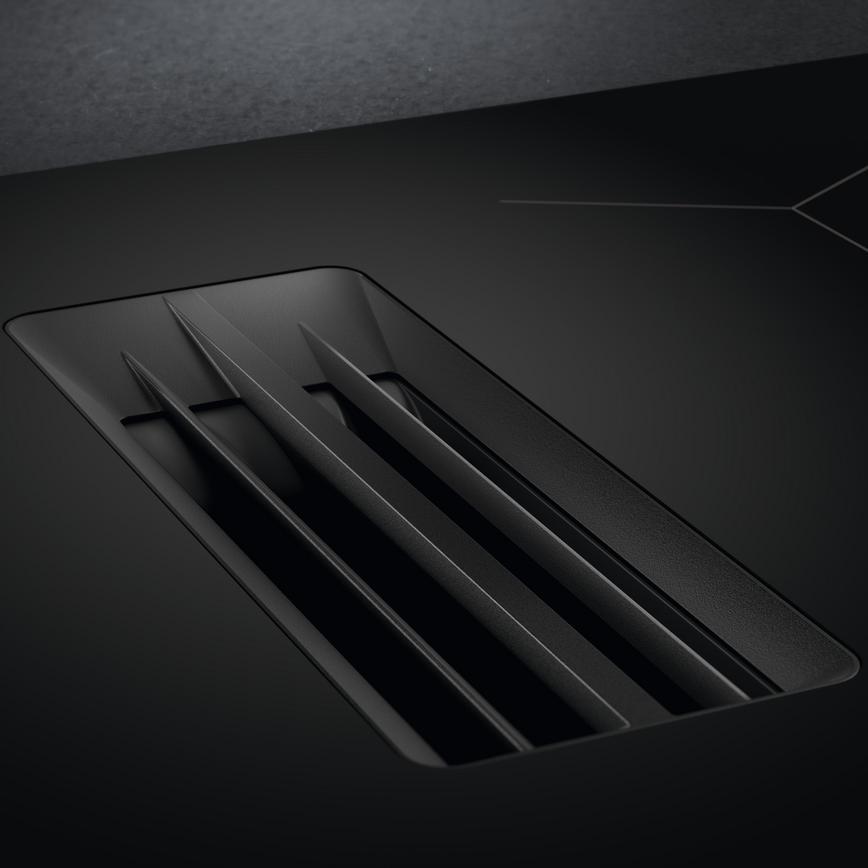  AEG 6000 68cm Bridge Vented Induction Close Up of The Extractor