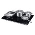 Samsung Series 6 NZ85C6058FK/U1 80cm Black Electric Induction Hob Propped Angle View