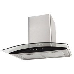 60cm Lamona curved glass extractor