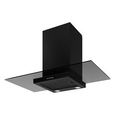 90cm Smoked Glass with LAM2551 Cooker Hood