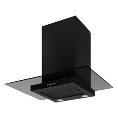 70cm Smoked Glass with LAM2551 Cooker Hood