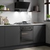 Lamona 60cm Black Angled Cooker Hood in Clerkenwell Charcoal Kitchen