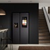 Samsung Family Hub Fridge Freezer Black Closed Featuring Chilcomb Charcoal