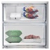Freestanding 60/ 40 Graphite Frost Free Fridge Freezer Close View of the Freezer with Door Open