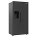 Beko Freestanding 60 / 40 Black American Fridge Freezer OpenFullyStocked