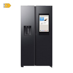 Samsung RS90F66BEFEU Freestanding 6535 Black American Fridge Freezer Closed