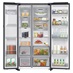 Samsung RS90F66BEFEU Freestanding 6535 Black American Fridge Freezer Open Fully Stocked