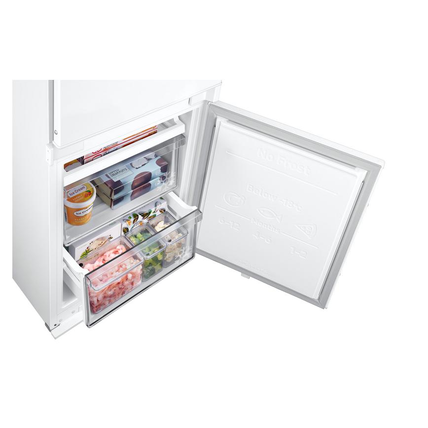 Samsung Series 7 Integrated 7030 White Fridge Freezer Door Open