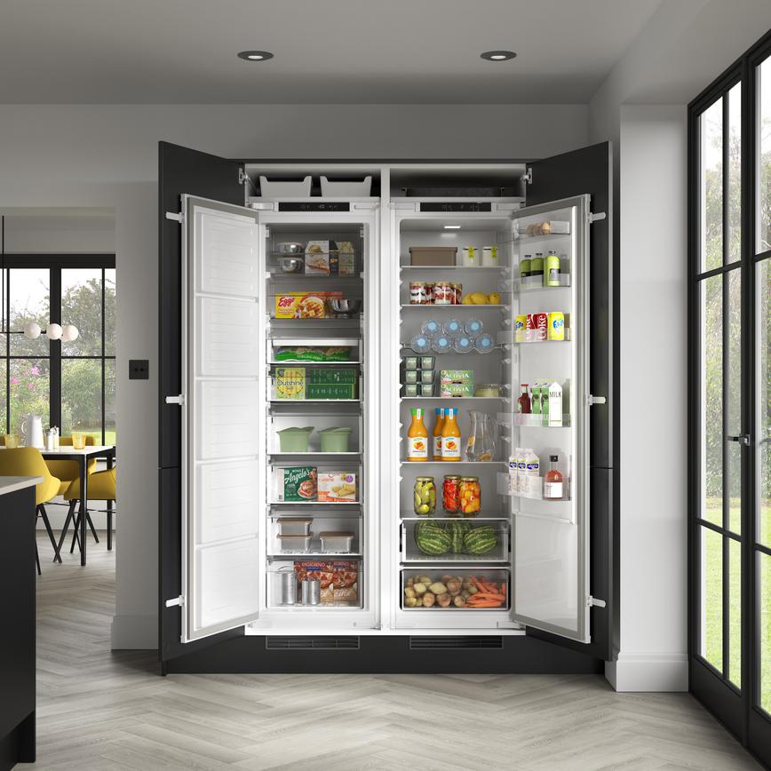 Lamona Full Height Freezer Hockley Black Both Open