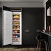 AEG Series 7000 TB7NA181ES Integrated White Larder Freezer in a Hockley Black Kitchen