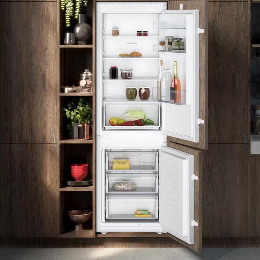 Neff 60/40 White Fridge Freeze in a Kitchen