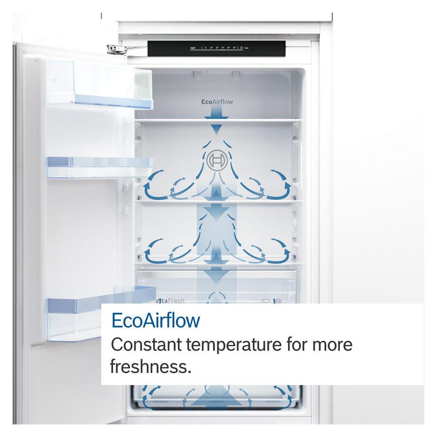 Bosch Series 2 KIN86NSE0G Built In 60x40 White Fridge Freezer Drawers