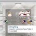 Bosch Series 6 KIR81ADD0G Integrated White Larded Fridge LED Light