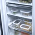 Miele White Larder Freezer FNS7740D Stocked Door Open